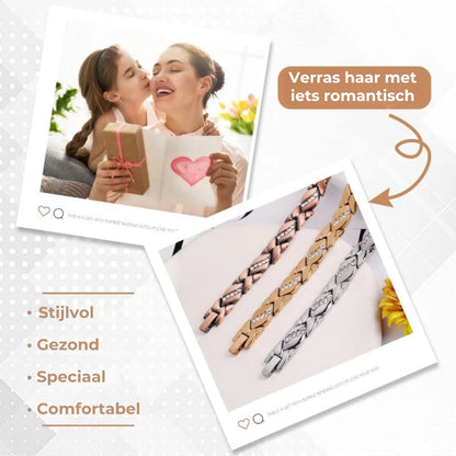 Magnetische koperen armband