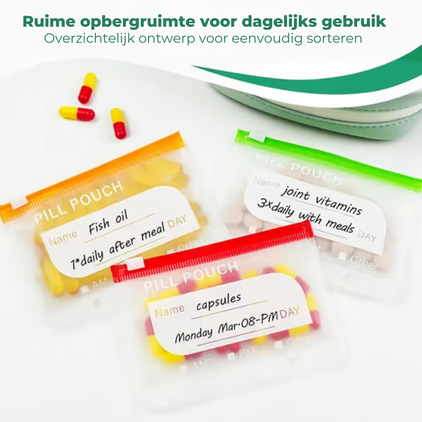 Set Waterdichte Pillenzakjes