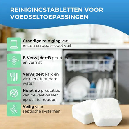 Vaatwas Reinigingstabletten - 12 Stuks