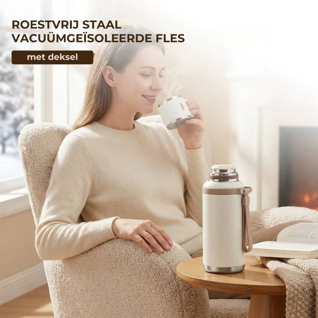 Roestvrijstalen Thermos met Mok