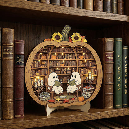 Houten Halloween Pompoenversiering