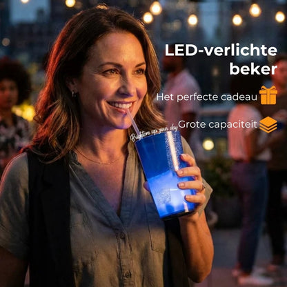 Lichtgevende LED Drinkbeker - 414 ml