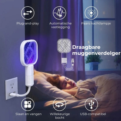 2-in-1 Elektrische Muggenmepperval met UV-Lamp