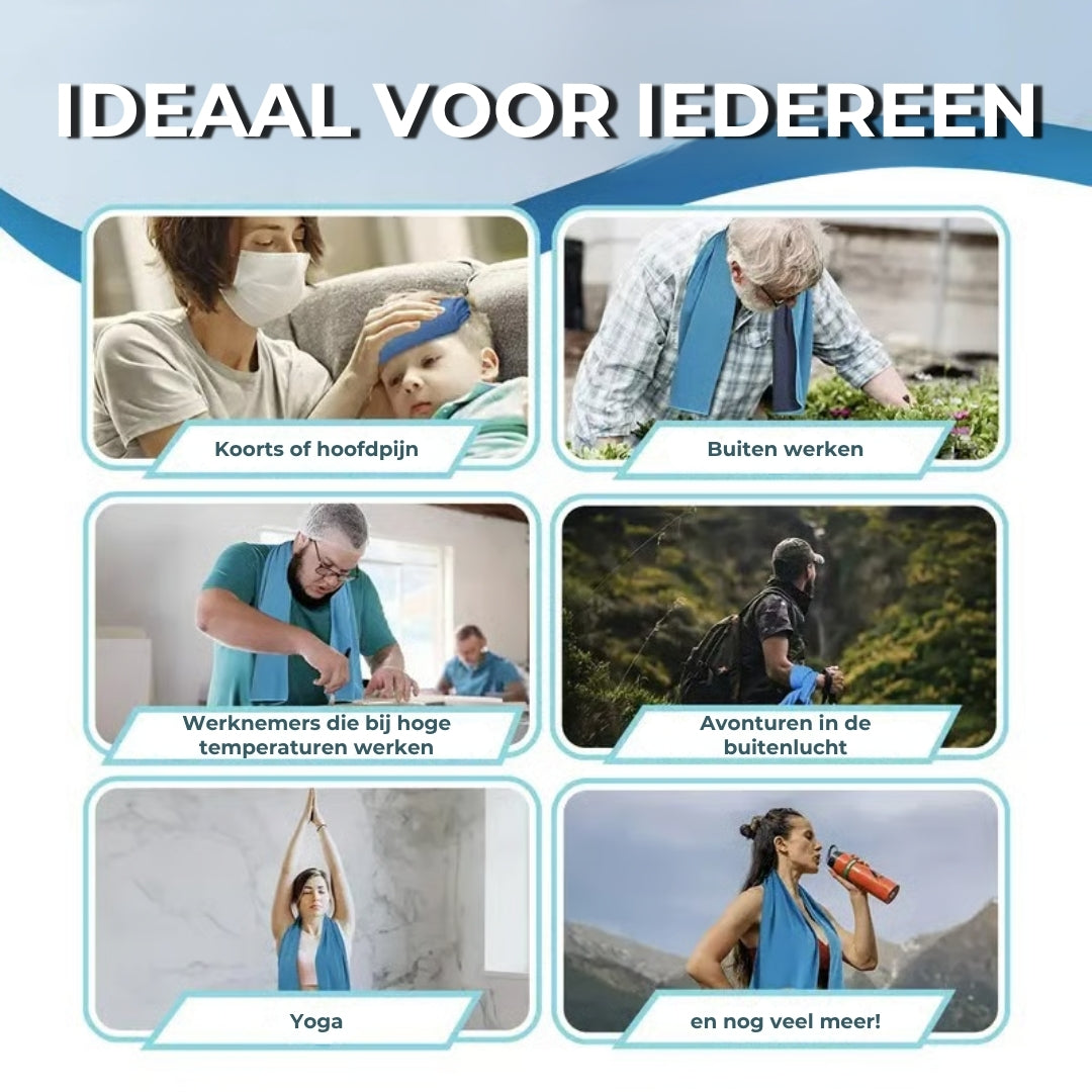 Verkoelende Handdoek tegen Koud Zweet