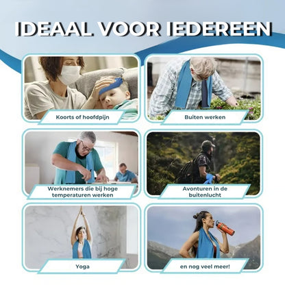 Verkoelende Handdoek tegen Koud Zweet