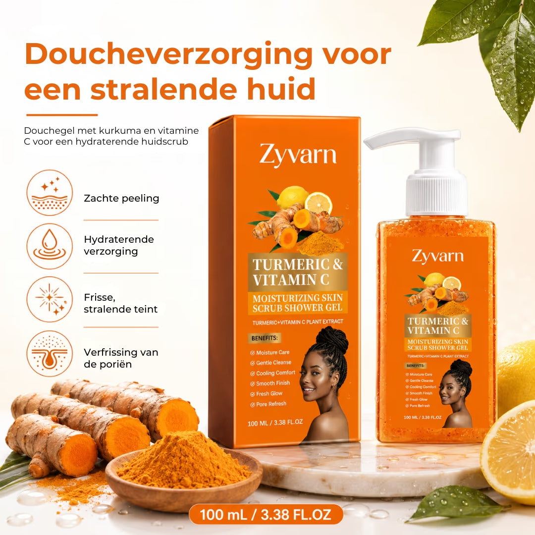 Exfoliërende Douchgel met kurkuma en vitamine C
