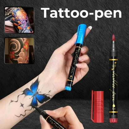 Tijdelijke Tattoo Pennenset - Incl. Sjablonen