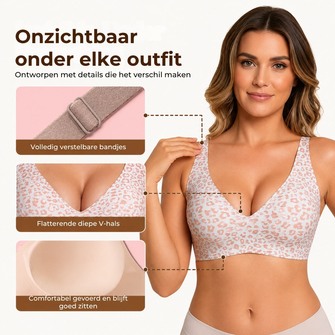 Naadloze Jelly Push-Up Beha zonder Beugels