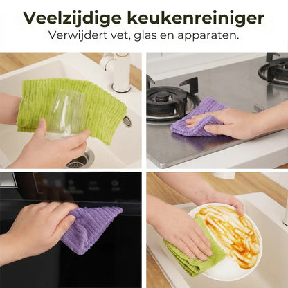 Ultra Absorberende Microvezel Reinigingsdoekjes - 10 Stuks