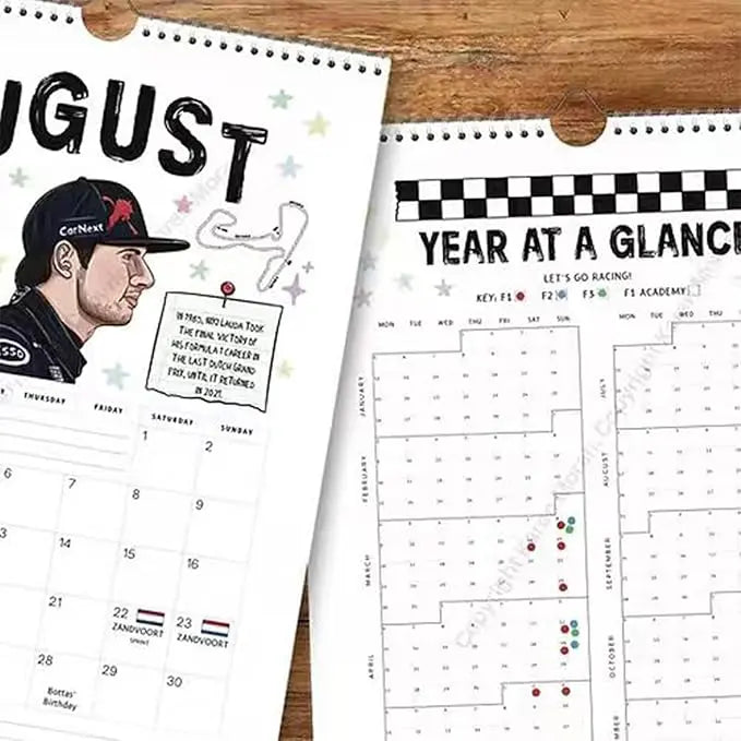 F1 Scrapbook Kalender 2026 – Wandkalender voor Formule 1-fans