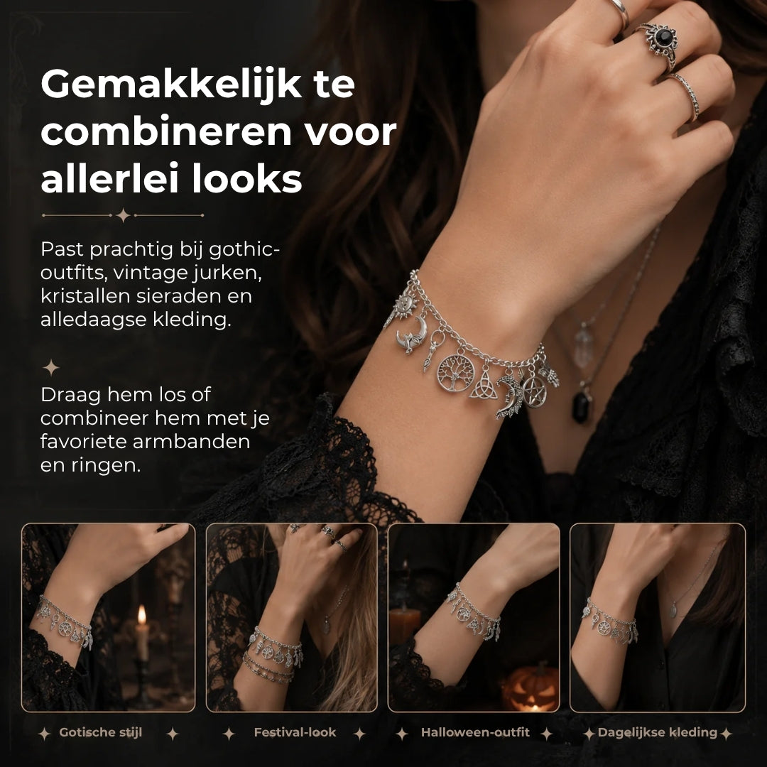 Symbolische Armband met Bedeltjes