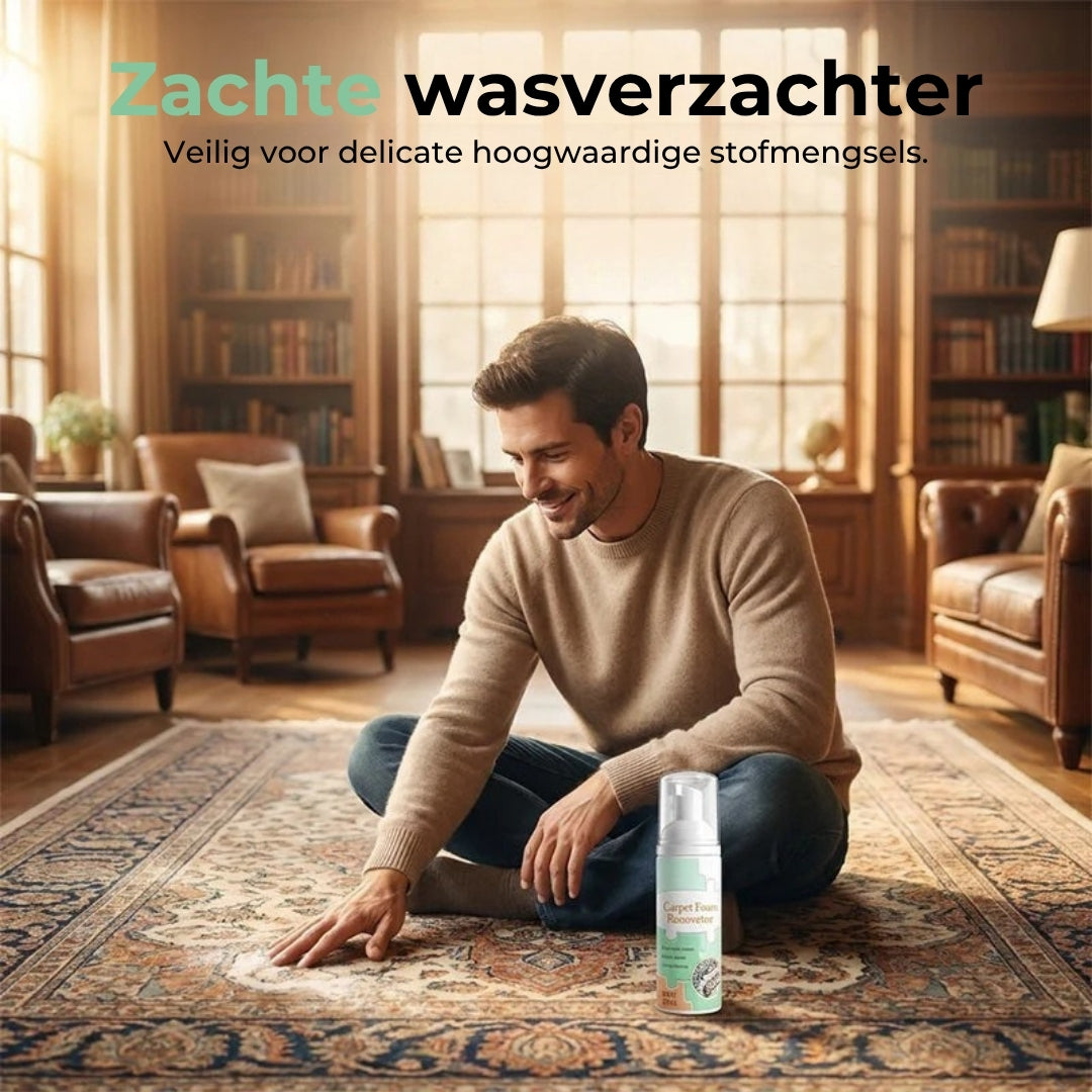 Waterloze Tapijtreiniger met Microschuimtechnologie