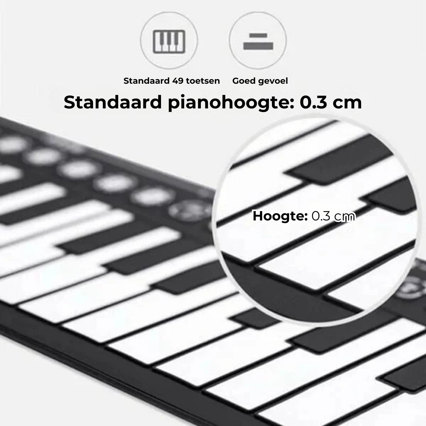 Draagbare Piano - Oprolbaar