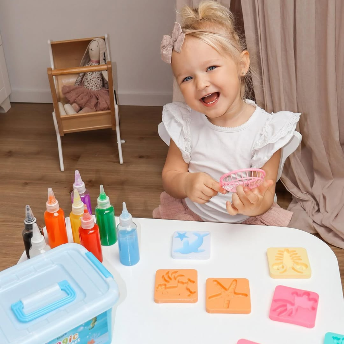 Magische gelei voor het maken van waterelfjes – 4, 8 of 12 kleuren (vanaf 2 jaar)