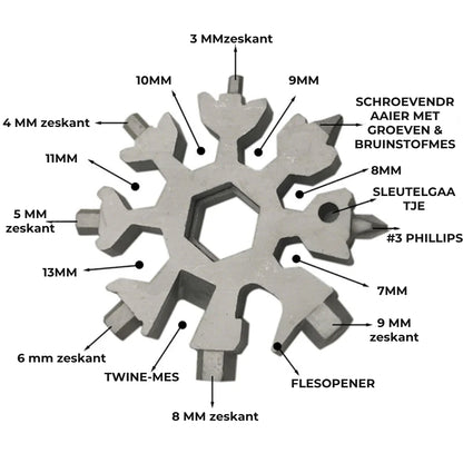 18-in-1 Multi-Tool Sneeuwvlok