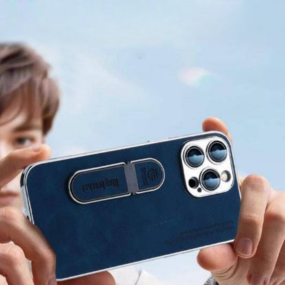 Veganistisch Leren iPhone Hoesje met Ringhouder