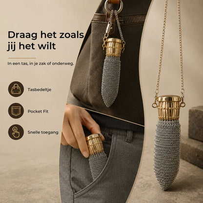 Vintage Metaalgaas Zakportemonnee