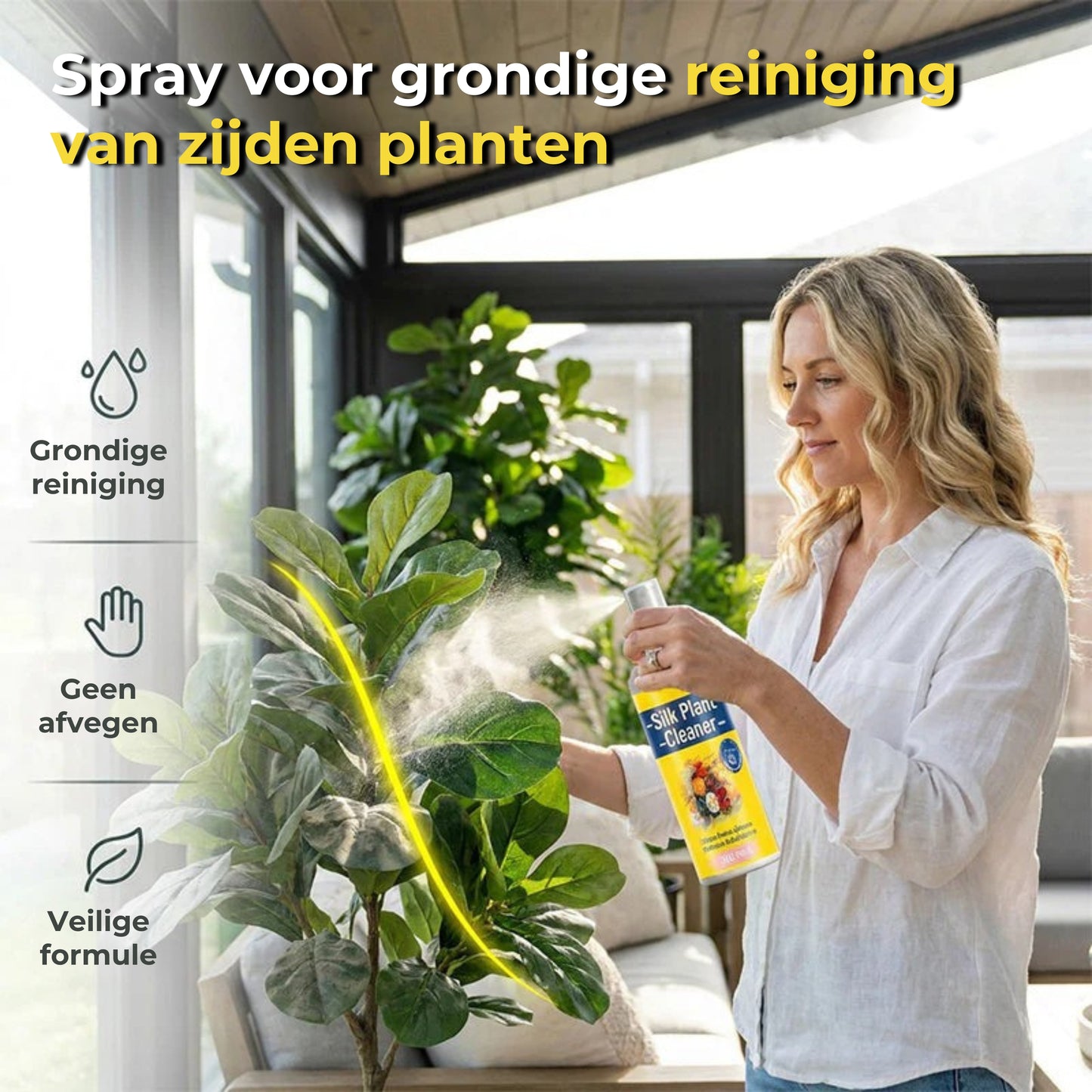 Reinigingsmiddel voor Kunstplanten en -Bloemen