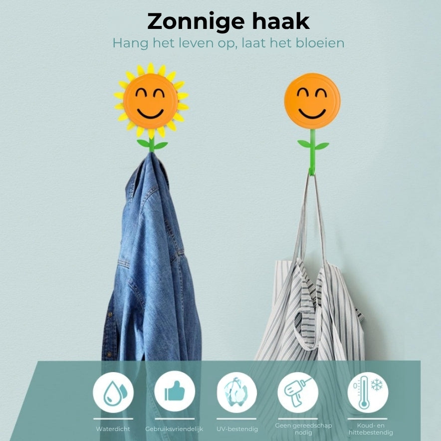 Vrolijke zonnebloem-plakhaak
