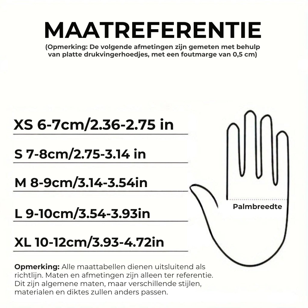 Snijbestendige Nitril Wegwerphandschoenen - 20 Stuks