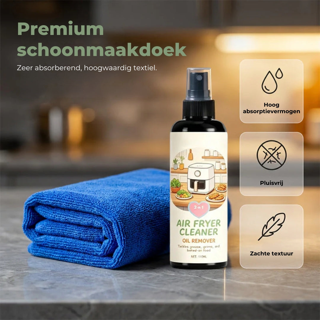 2-in-1 Reinigings- en Ontvettingsspray voor Airfryers