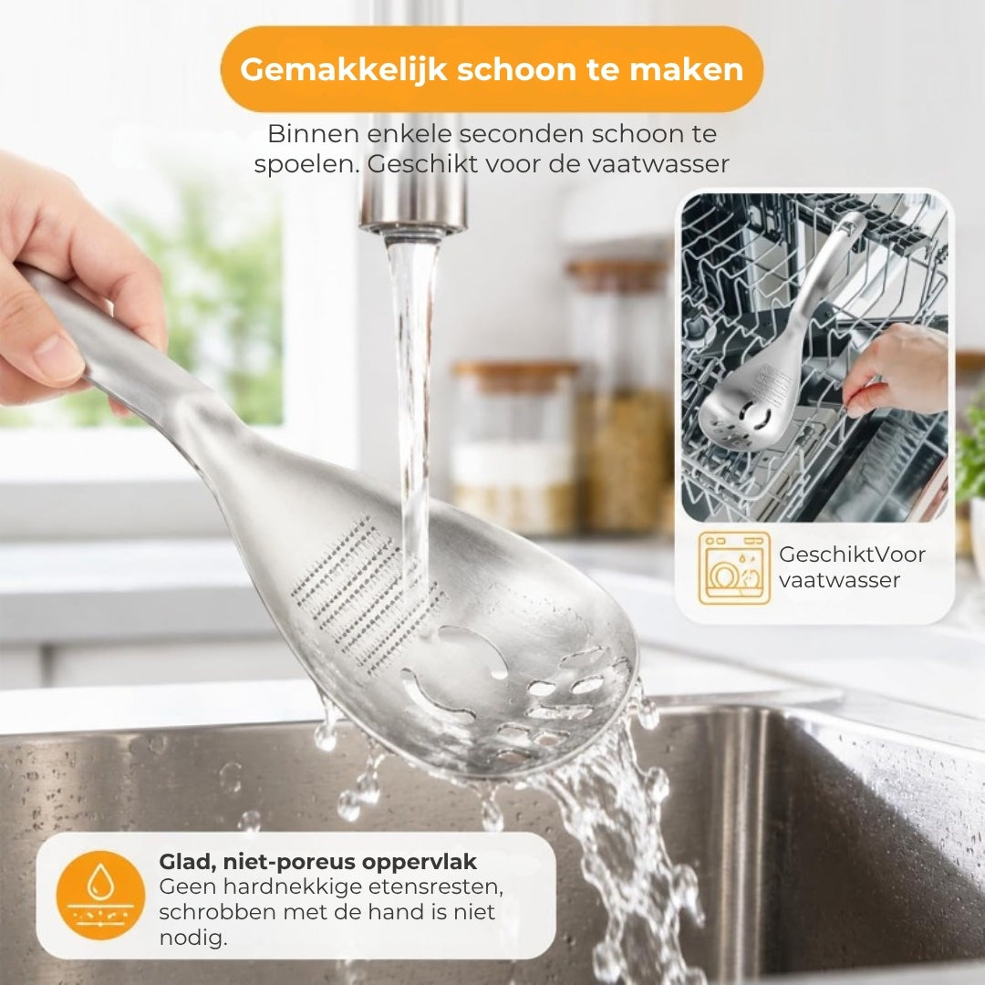 5-in-1 Roestvrijstalen Keukenlepel