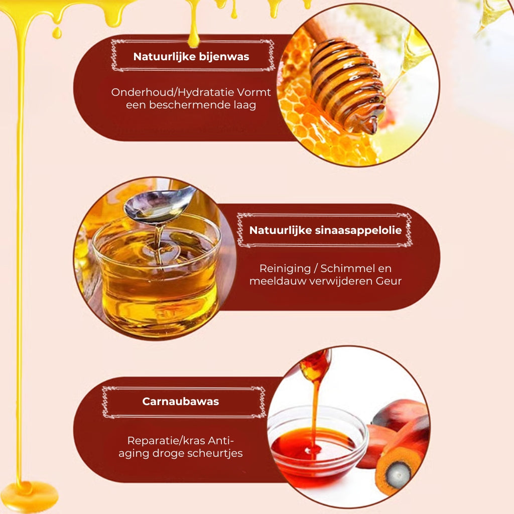 Natuurlijke Bijenwas Houtconditioner