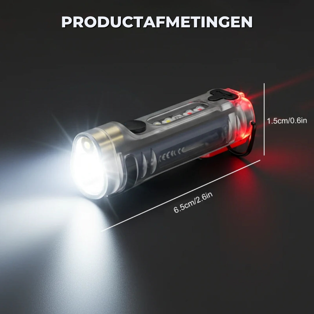 Oplaadbare Mini-Zaklamp Sleutelhanger
