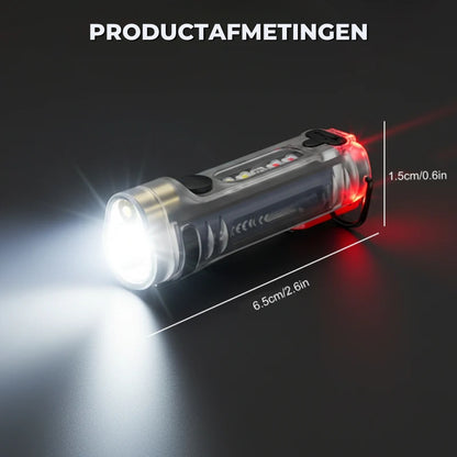 Oplaadbare Mini-Zaklamp Sleutelhanger
