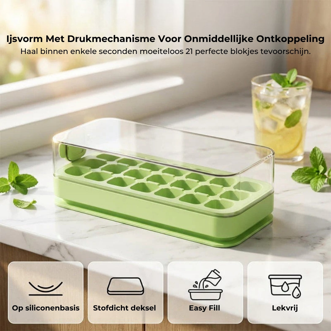 Afgesloten Ijsblokjesvorm met Deksel