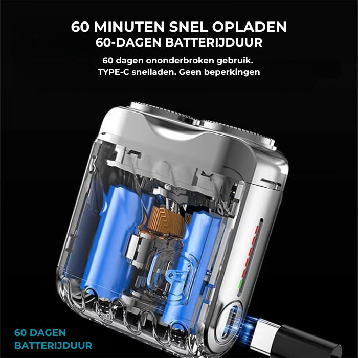 Draagbaar Dubbele Ring Scheerapparaat