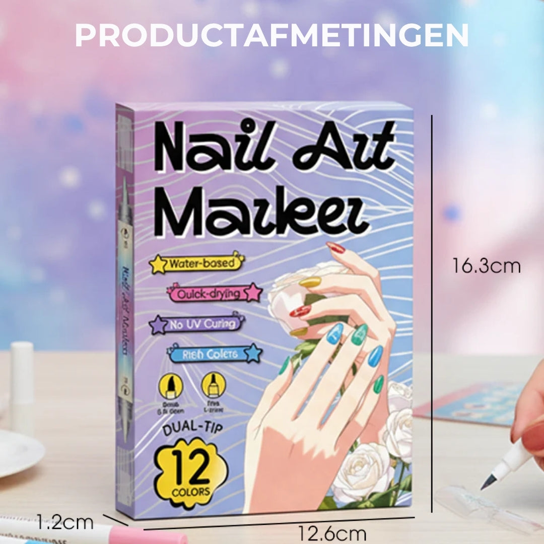 Dubbelzijdige Nagelkunstpen Set (12/24 Stuks)