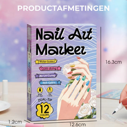 Dubbelzijdige Nagelkunstpen Set (12/24 Stuks)