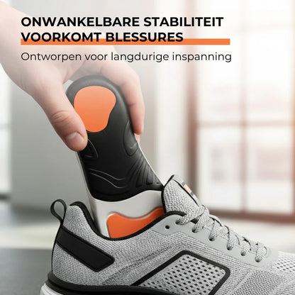Sportinlegzolen met schokdemping en steun voor de voetboog