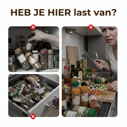 Specerijenrek - wandmontage zonder boren