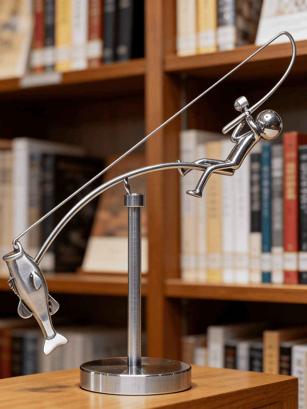 🎣 Fishersman Balancerend Sculptuur