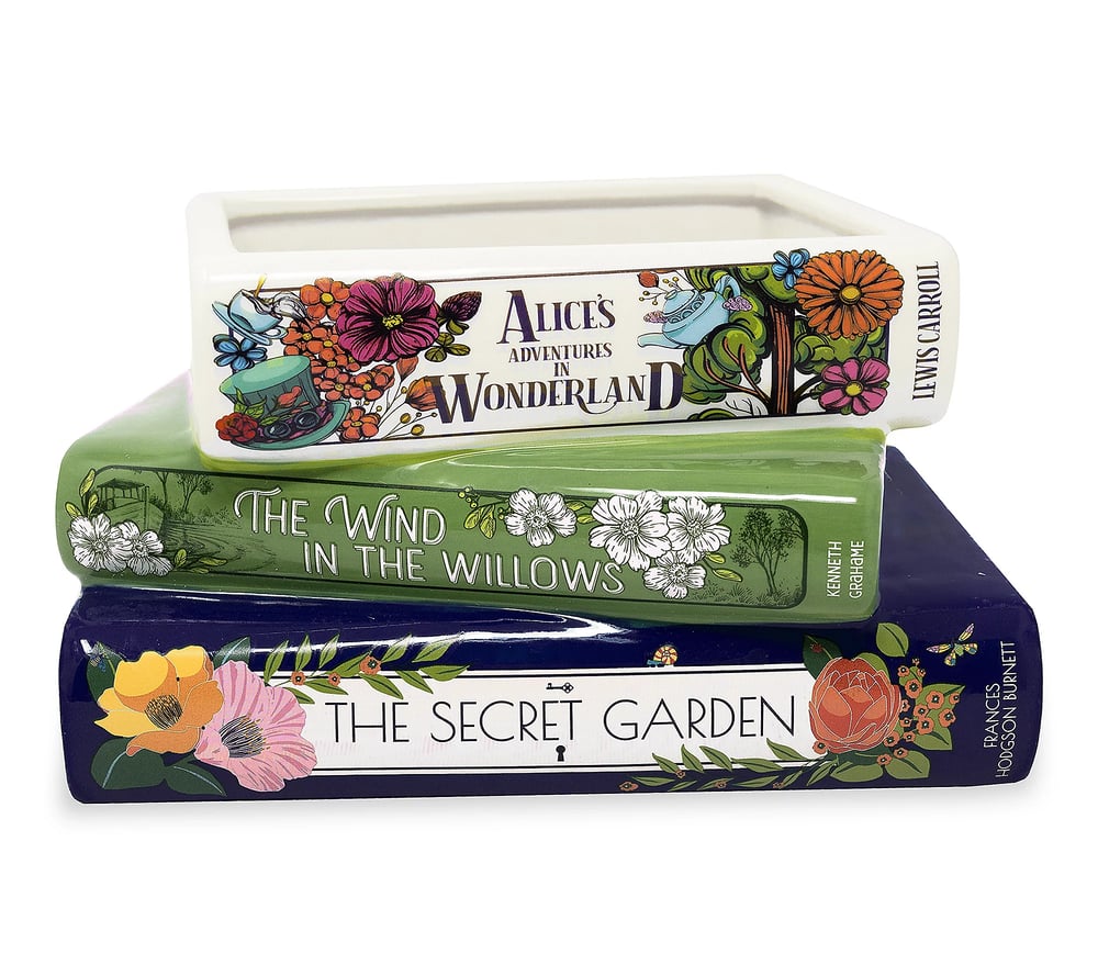 Literaire Bloempot in Boekenvorm