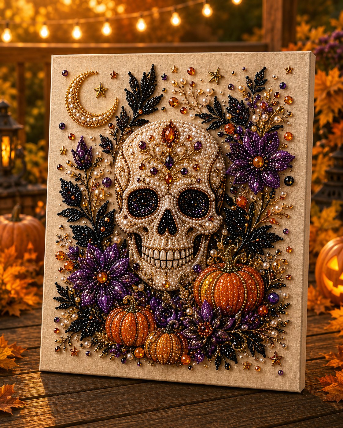 DIY Halloween Parelkunstwerk