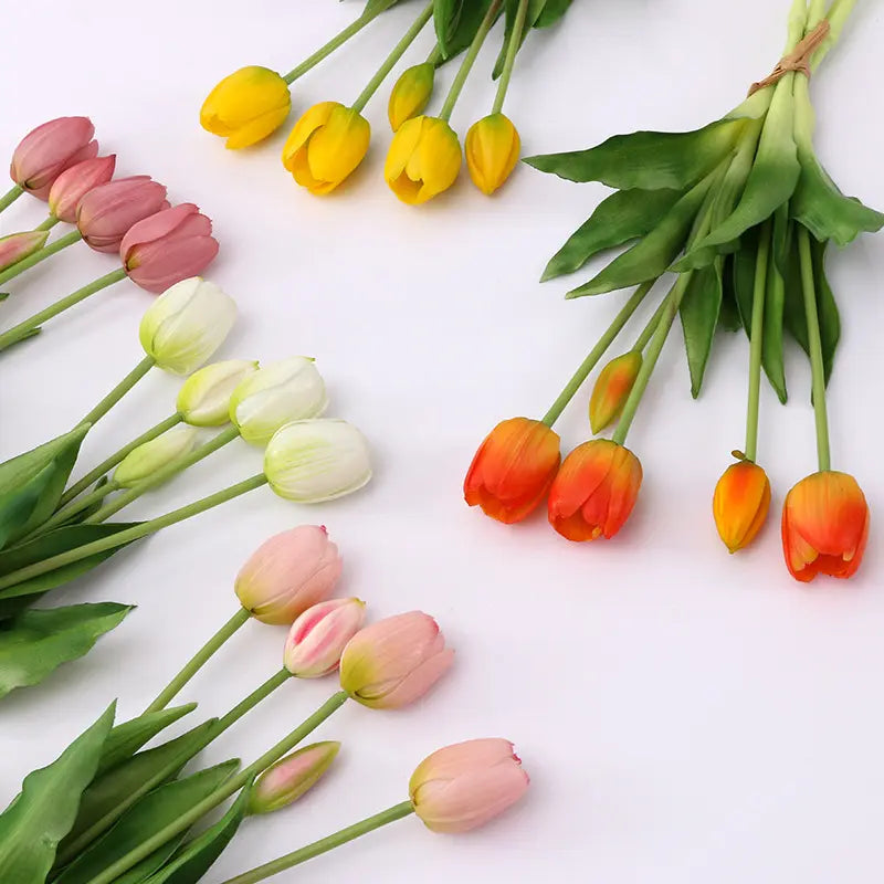 Everbloem Tulpen – Echt gevoel natuurgetrouwe kunsttulpen (15st)
