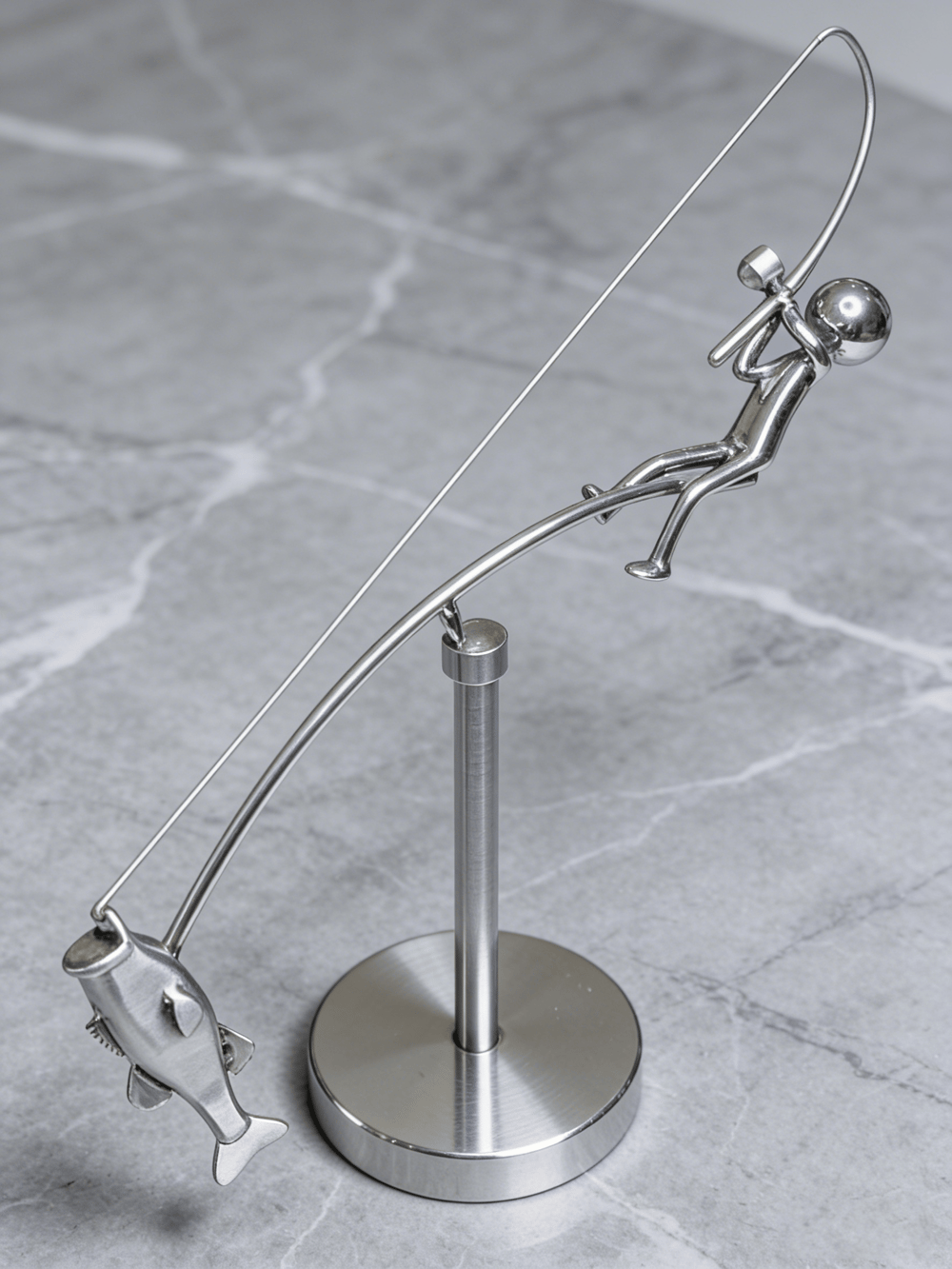 🎣 Fishersman Balancerend Sculptuur