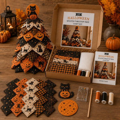 Halloweenboom DIY Naaiset met Gewatteerde stof