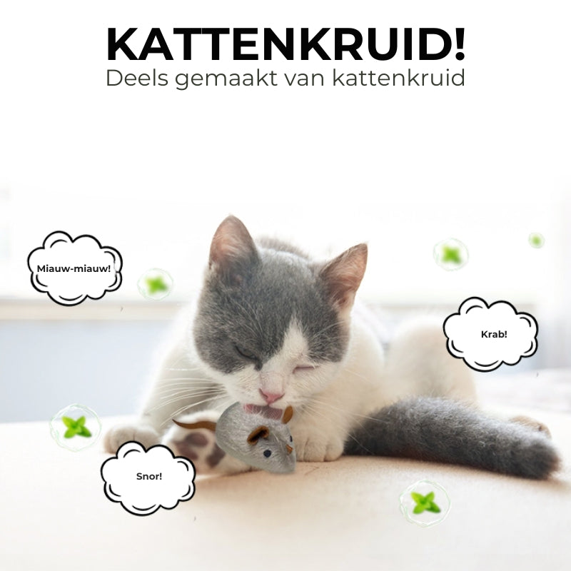 🐭 Interactief, bewegend muisspeeltuig voor katten