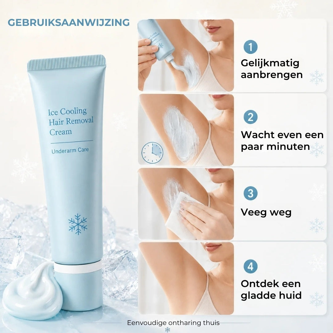 Aromatische Ontharingscrème Met Ijssensatie-Technologie