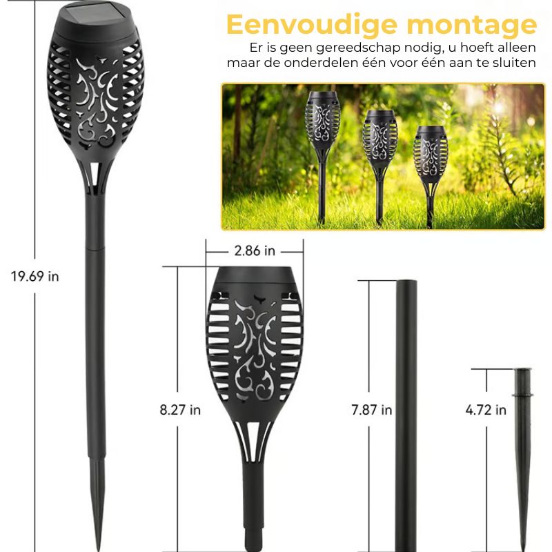 Vlamontwerp Tuinlamp op Zonne-Energie