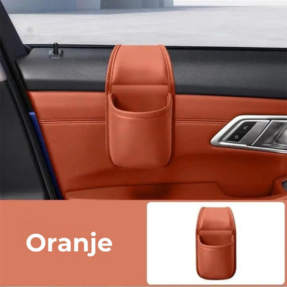 Leren Autodeur Bekerhouder