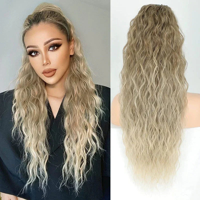 50cm Krullende, Golvende Frizz-Haarextensions