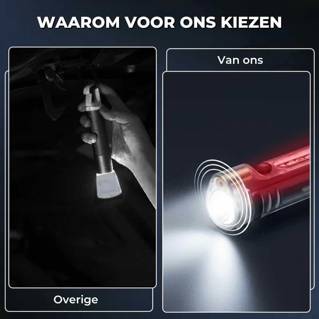 Oplaadbare Mini-Zaklamp Sleutelhanger