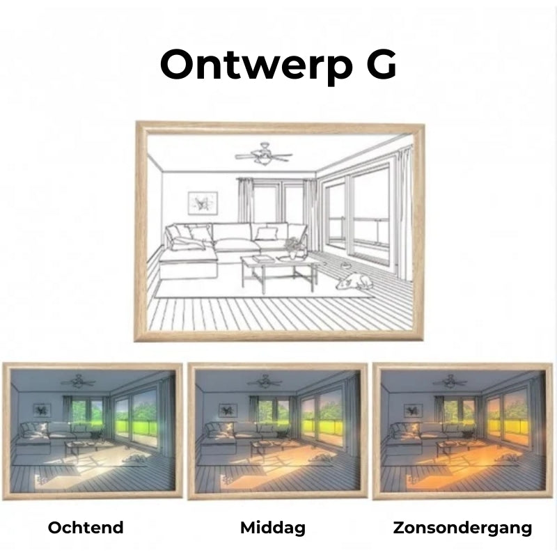 LED Creatieve Portret Wandversiering