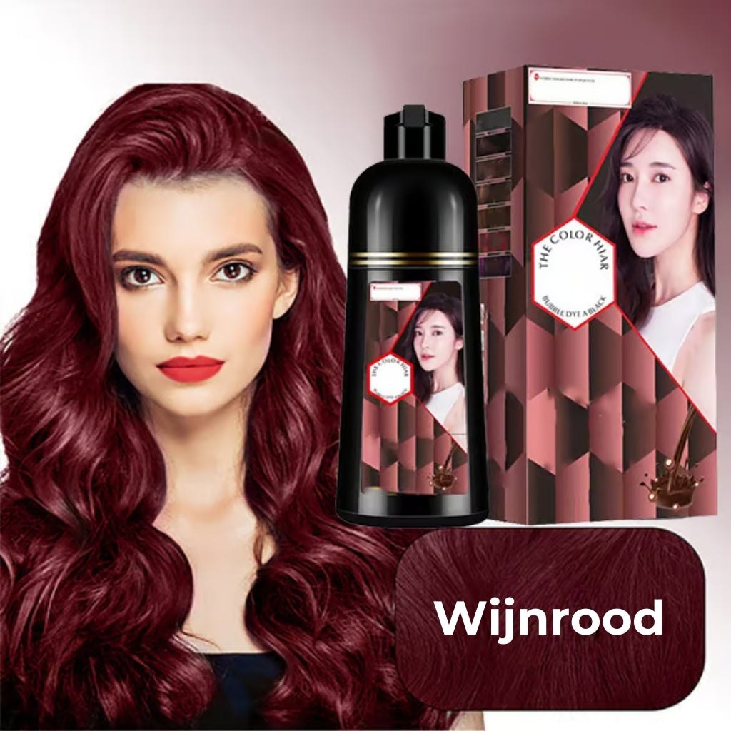 3-in-1 haarkleurende shampoo, plantenextracten voor levendig haar