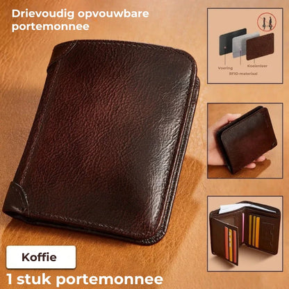 Ultradunne Leren RFID Portemonnee